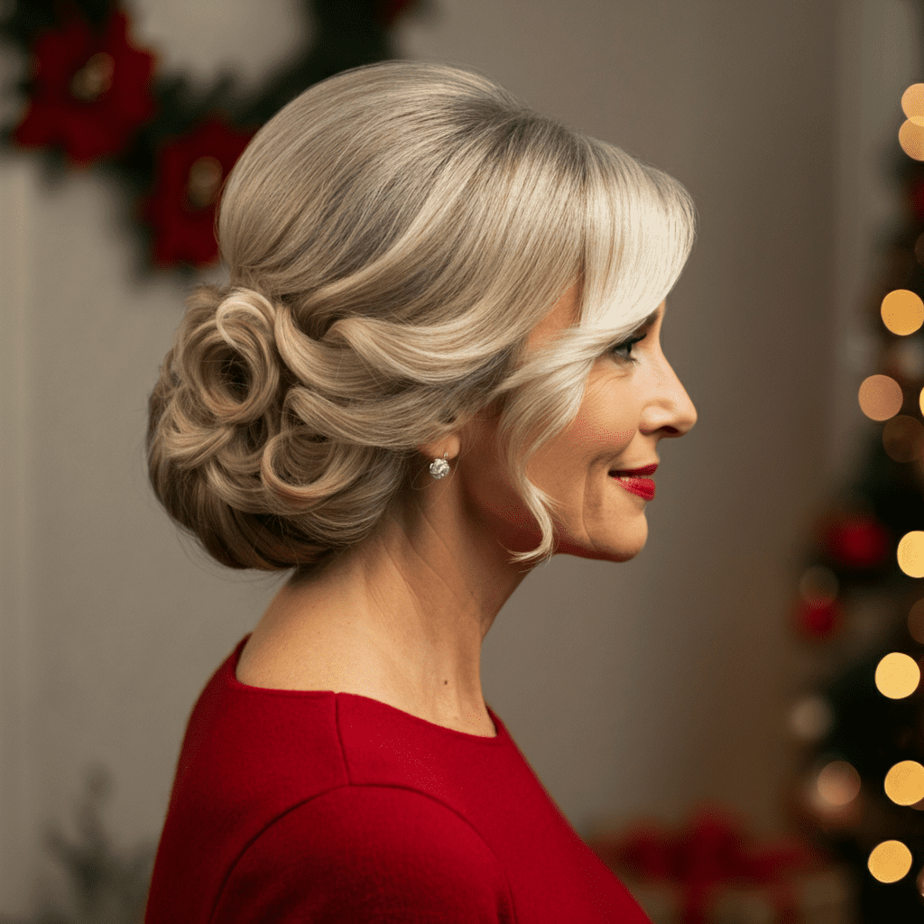 Timeless Christmas hairstyle